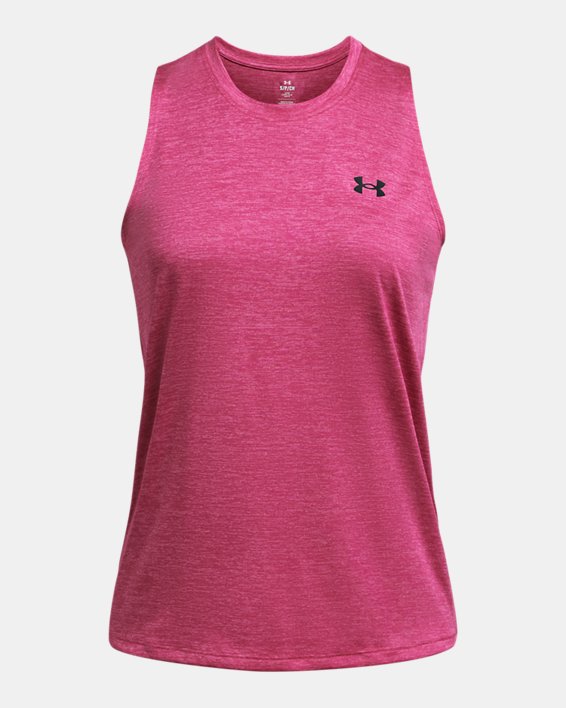 Camiseta sin mangas UA Tech™ Twist para mujer, Pink, pdpMainDesktop image number 2